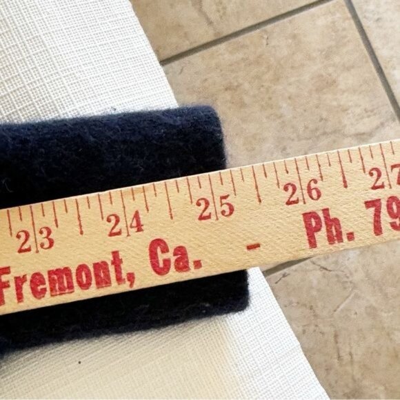 Peter Millar Artisan Crafted 100% Cashmere Flex Quarter-Zip blue Sweater Medium - Picture 9 of 12